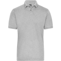 Men's BIO Stretch-Polo Work - SOLID - - Grey heather