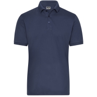 Men's BIO Stretch-Polo Work - SOLID - - Navy