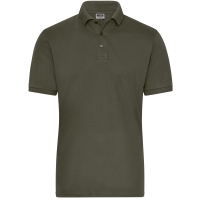 Men's BIO Stretch-Polo Work - SOLID - - Olive