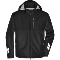 Padded Hardshell Workwear Jacket - Black/black