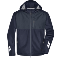 Padded Hardshell Workwear Jacket - Navy/carbon