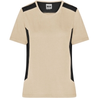 Ladies' Workwear T-Shirt - STRONG - - Stone/black
