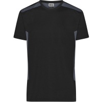 Men`s Workwear T-Shirt - STRONG - - Black/carbon