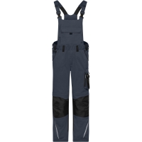 Workwear Pants with Bib - STRONG - - Carbon/black