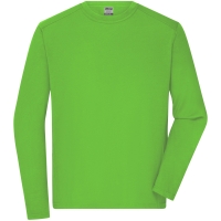 Men's Workwear-Longsleeve-T - Lime Green