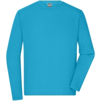 Men's Workwear-Longsleeve-T - Turquoise