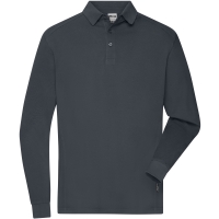 Men's Workwear-Longsleeve Polo - Carbon