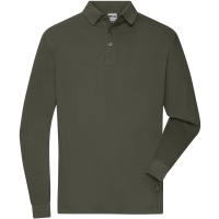 Men's Workwear-Longsleeve Polo - Olive