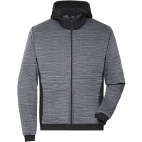 Men's Padded Hybrid Jacket - Carbon melange/black