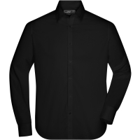 Men's Shirt Slim Fit Long - Black