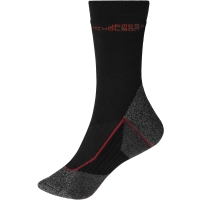 Worker Socks Warm - Black/red