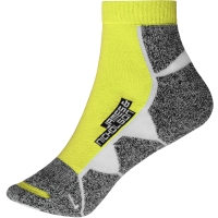 Sport Sneaker Socks - Bright yellow/white