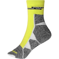 Sport Socks - Bright yellow/white