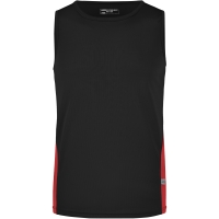 Men's Running Tank - Black/red