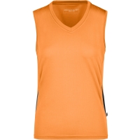 Ladies' Running Tank - Orange/black