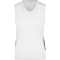 Ladies' Running Tank - White/black