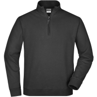 Round-Neck Zip - Black