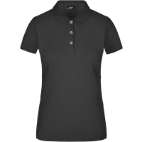 Ladies' Elastic Piqué Polo - Black