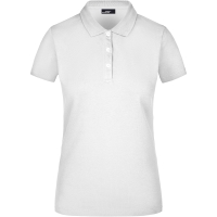 Ladies' Elastic Piqué Polo - White