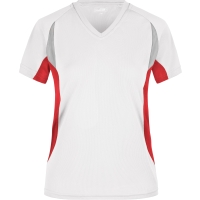Ladies' Running-T - White/red