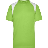 Men's Running-T - Lime green/white