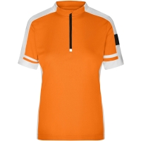 Ladies' Bike-T Half Zip - Orange