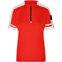 Ladies' Bike-T Half Zip - Red