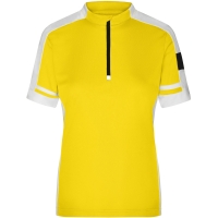 Ladies' Bike-T Half Zip - Sun yellow