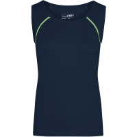 Ladies' Sports Tanktop - Navy/bright yellow