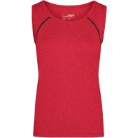 Ladies' Sports Tanktop - Red melange/titan