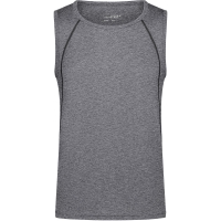 Men's Sports Tanktop - Black melange/black