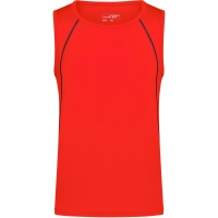 Men's Sports Tanktop - Bright orange/black