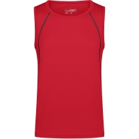 Men's Sports Tanktop - Red/black