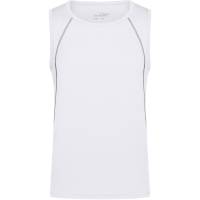 Men's Sports Tanktop - White/silver