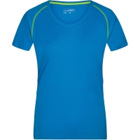 Ladies' Sports T-Shirt - Bright blue/bright yellow