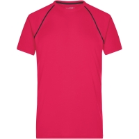 Men's Sports T-Shirt - Bright pink/titan