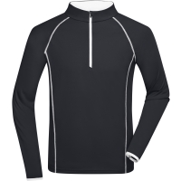 Men's Sports Shirt Longsleeve - Black/white