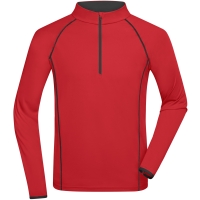 Men's Sports Shirt Longsleeve - Red/black