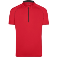 Men's Bike-T Half Zip - Tomato/black