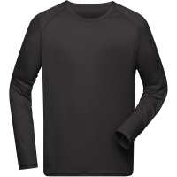 Men's Sports Shirt Long-Sleeved - Black