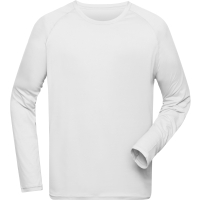Men's Sports Shirt Long-Sleeved - White