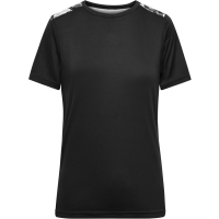 Ladies' Sports Shirt - Black/black printed