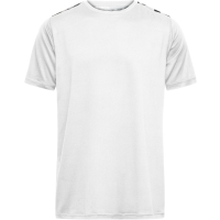 Men's Sports Shirt - White/black printed