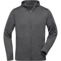 Men's Sports Zip Hoody - Dark melange