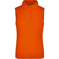 Ladies' Active Polo Sleeveless - Dark orange