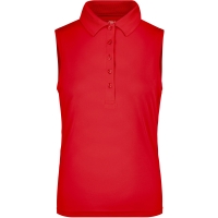 Ladies' Active Polo Sleeveless - Red