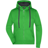 Ladies' Hooded Jacket - Green/carbon
