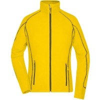 Ladies' Structure Fleece Jacket - Yellow/carbon