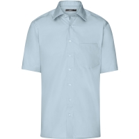 Men's Business Shirt Short-Sleeved - Light blue