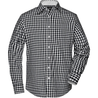 Men's Checked Shirt - Black/white
